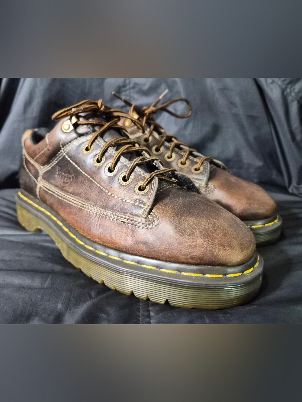Men's Dr. Martens Dark Brown Leather Oxfords (11326) Sz. 10